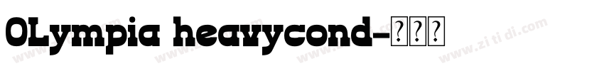 OLympia heavycond字体转换